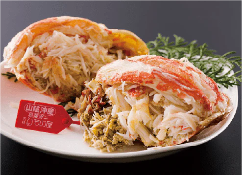 松葉がにの甲羅盛り